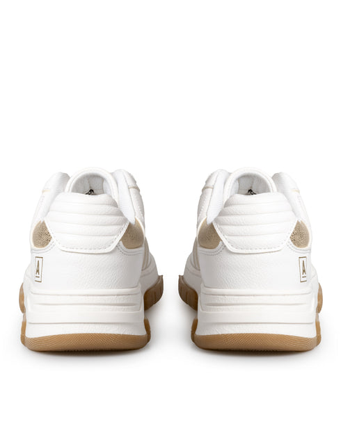 Tenis Blanco Combinado Oro 7953